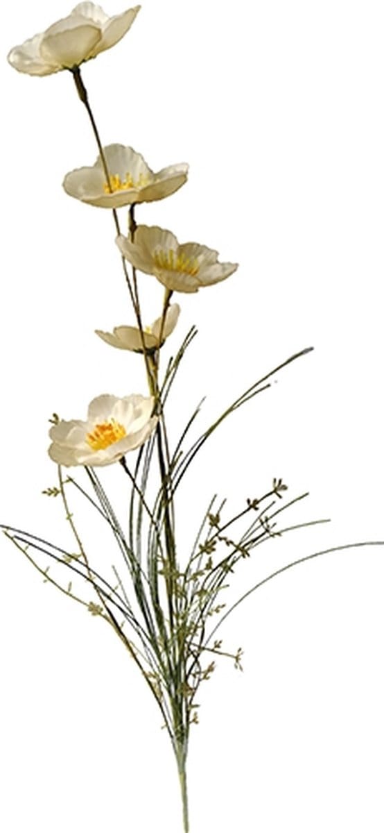 Anemoon 60cm creme kunstbloem zijde nepbloem Buitengewoon de Boet
