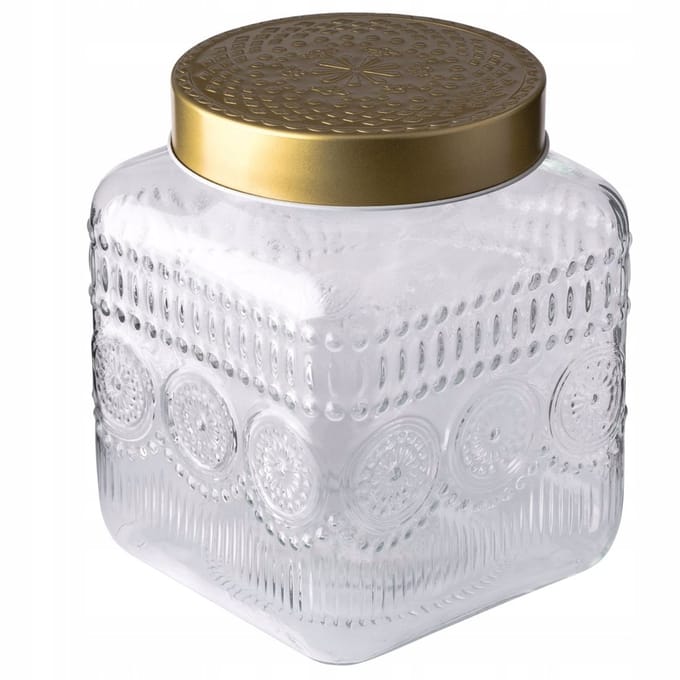 Altom Design Daisy Glazen Pot 1.8L - Sierlijk en Hermetisch