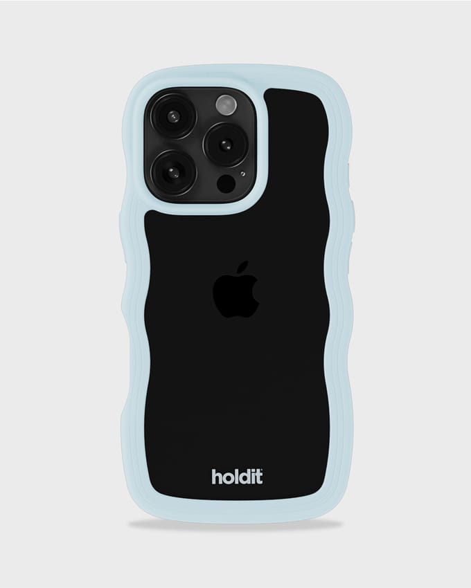 Holdit Wavy Case geschikt voor Apple iPhone 16 Pro Max - Mineral Blue