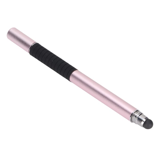Stylet Haute Précision Haute Sensibilité Prise en Main Confortable Design en Forme de Stylo Stylet CapacitifRose noir