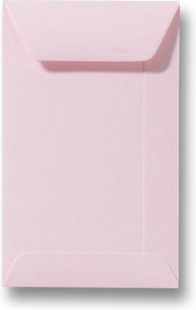Envelop 6,5 X 10,5 Lichtroze, 60 stuks
