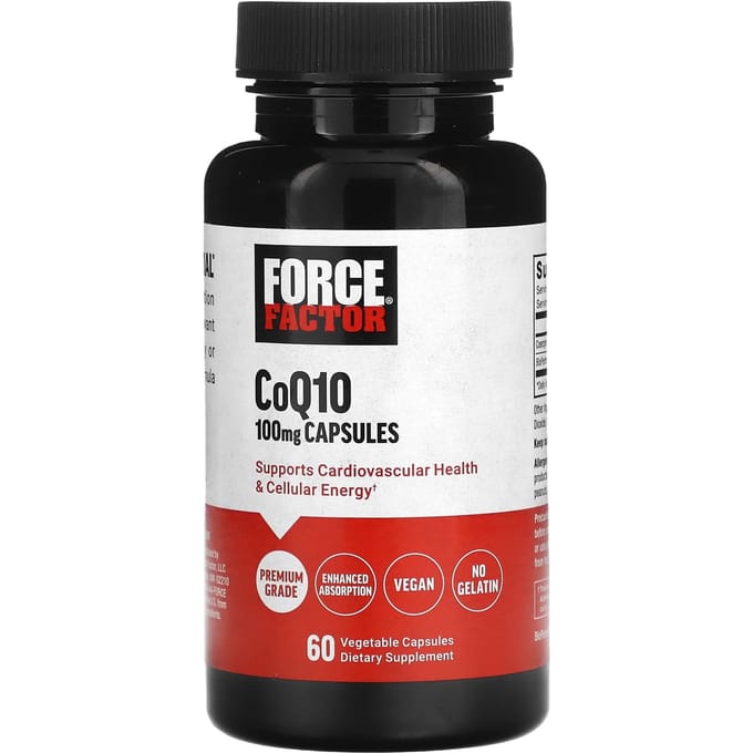 Force Factor, CoQ10, 100 mg, 60 vegetarische capsules