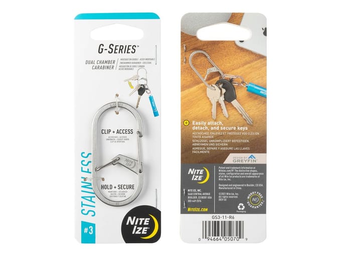 Nite Ize - G-Series Dual Carabiner - #3 - Zilver