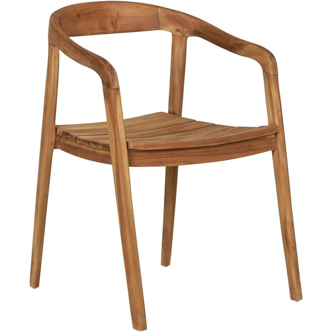 House Nordic Eetkamerstoel Otero - Teak - Naturel - Set van 2