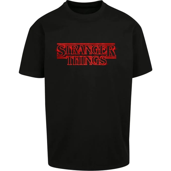 Oversized T-shirt Merchcode Stranger Things Neon Sign Heavy