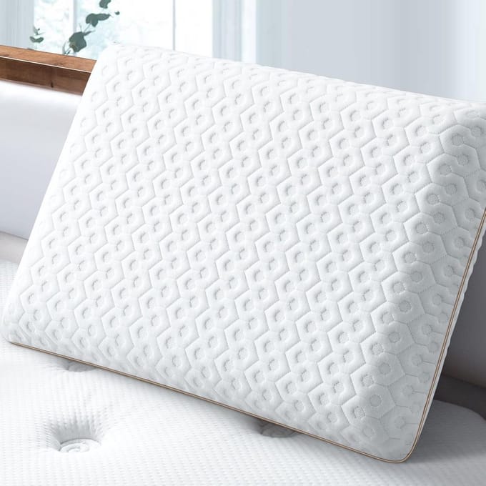 Ergonomisch Gel Traagschuim Kussen 60x40 cm - Middelstevig Hoofdkussen voor Zijslapers
