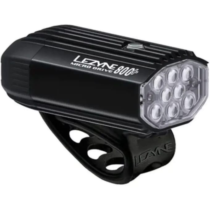Lezyne Micro Drive 800+ / Ktv Drive+ Lichtset Zilver 800 / 40 Lumens