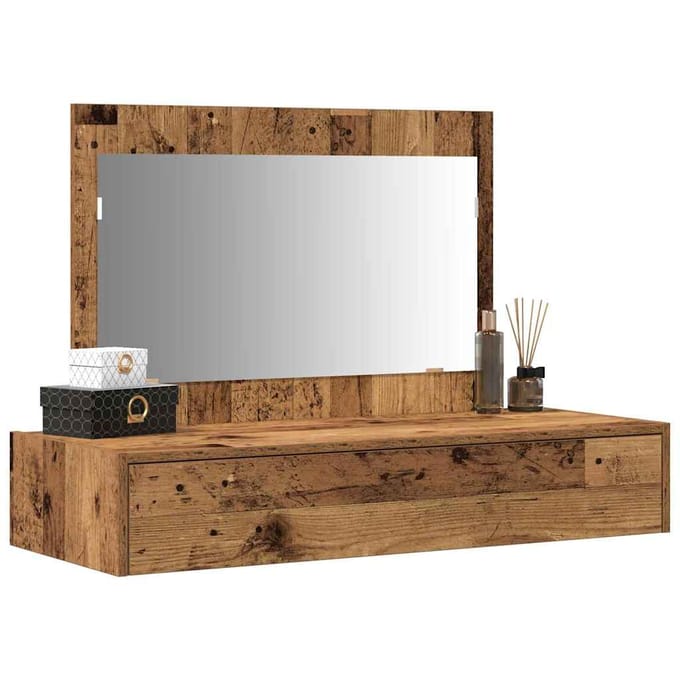 vidaXL - Kaptafel - Bruin - 100 - x - 40 - x - 70 - cm - Bewerkt - hout
