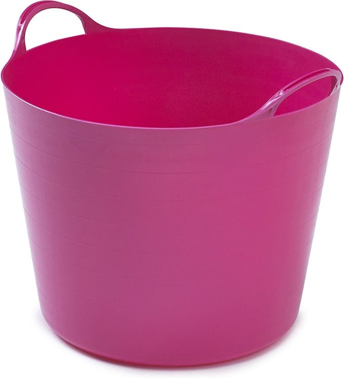 Flexibele emmer - 26 liter - Kunststof - Roze - 38 x 41 x 35 cm