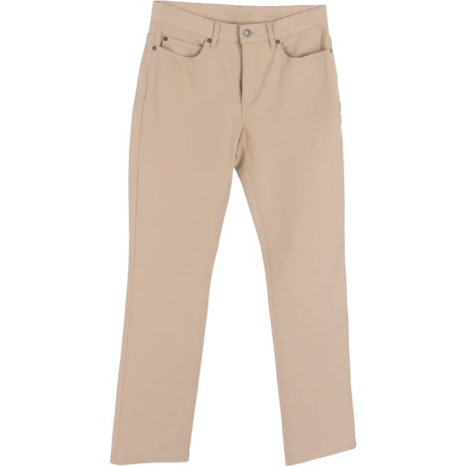 Escada jeans met rechte pijpen in beige katoenen denim