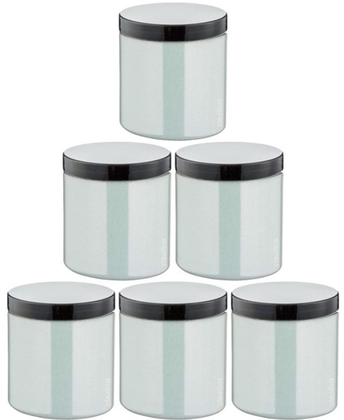 Scrubzout Hammam Herbal - 300 gram - Pot met zwarte deksel - set van 6 stuks - Hydraterende Lichaamsscrub