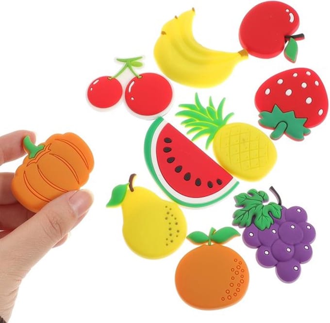 Allecto - Koelkastmagneten - Creatieve Fruitstickers - Kleurrijke
