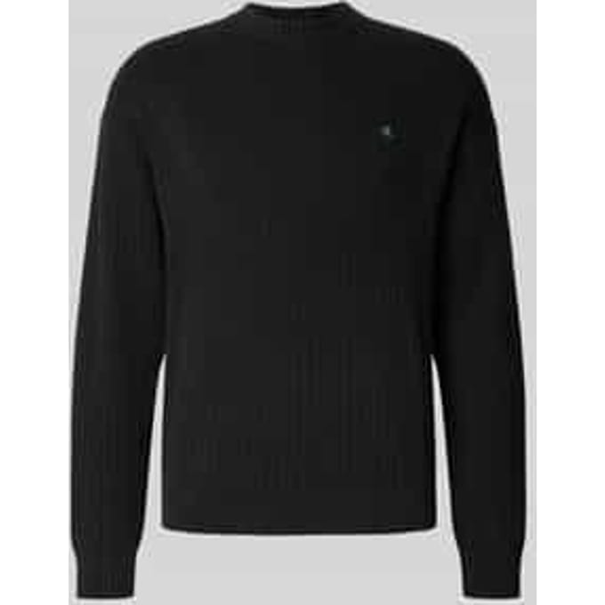 Oversized gebreide pullover met ribboorden