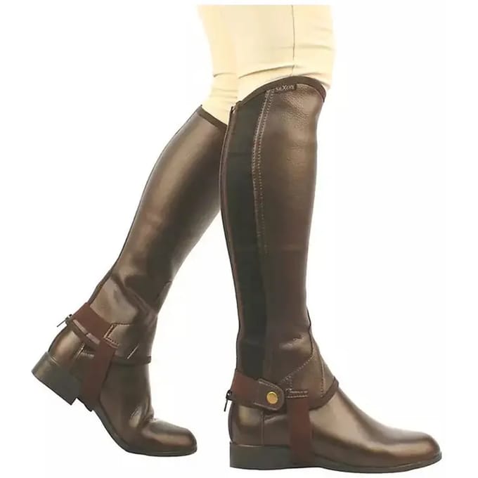 Dames mini-chaps Weatherbeeta Saxon Equileather