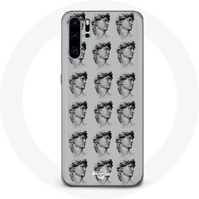 Coque pour Huawei P30 - Statut fond gris - Souple - Protection - Mixte gris