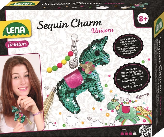 Sequin Charm Unicorn