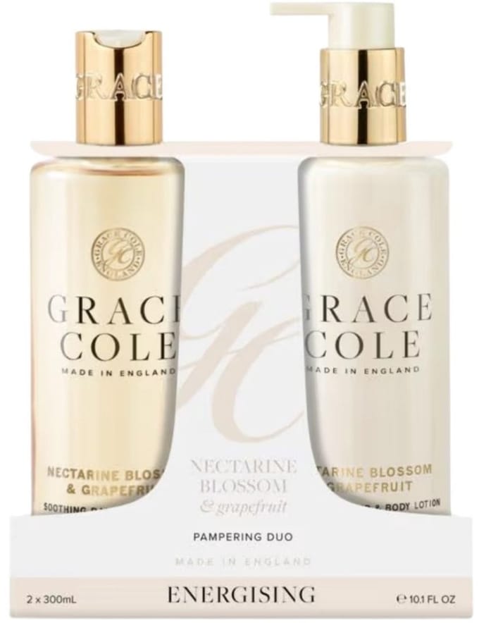 Grace Cole - Nectarine Blossom & Grapefruit Hand Care Duo - 300+300ml