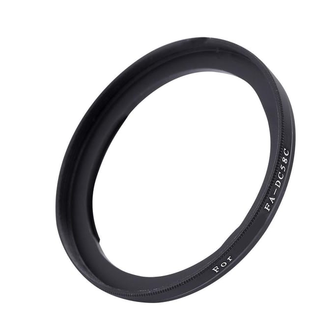 Bague d'adaptation pour filtre d'objectif FA-DC58C 58 mm en alliage noir pour Canon Powershot G1X black
