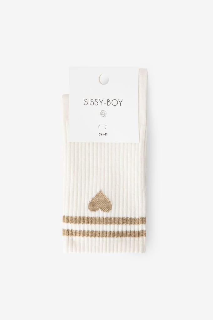 Sissy-Boy - Witte sokken met hartje