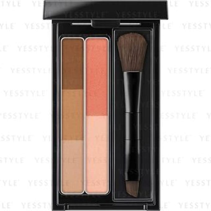 Kanebo - Kate Designing Eyebrow 3D Dual Color EX4 Light Brown x Carrot Orange 14g