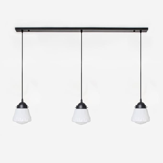 3 x Bold lampen aan plafondbalk Moonlight - Art Deco Trade