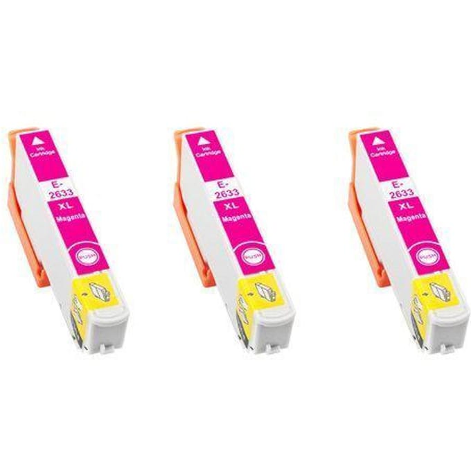 Epson compatible T2633 (T26XL) inktcartridge magenta, 3 pak