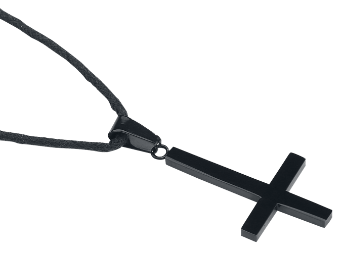 etNox Cross Unisex Halsketting - zwart - Standard