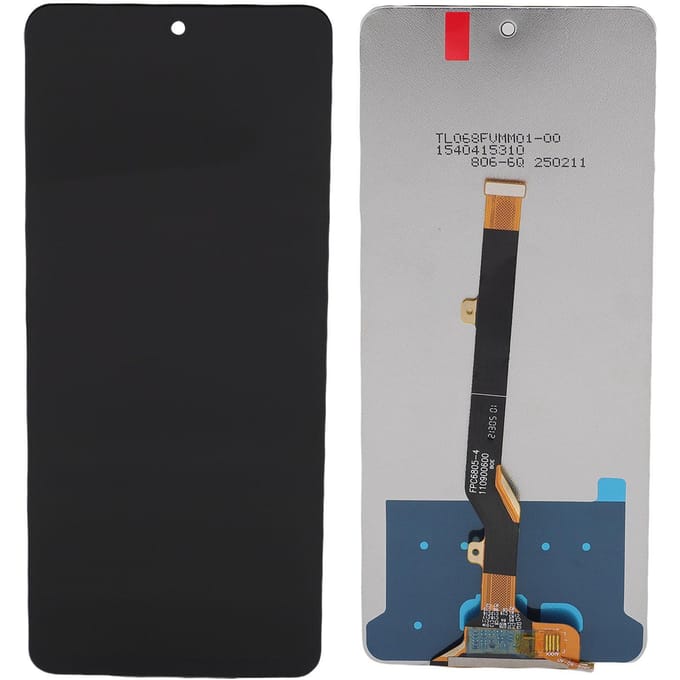 Kit d'assemblage écran LCD tactile numériseur de remplacement pour téléphone mobile Tecno Camon 19 TFT Réparation gray