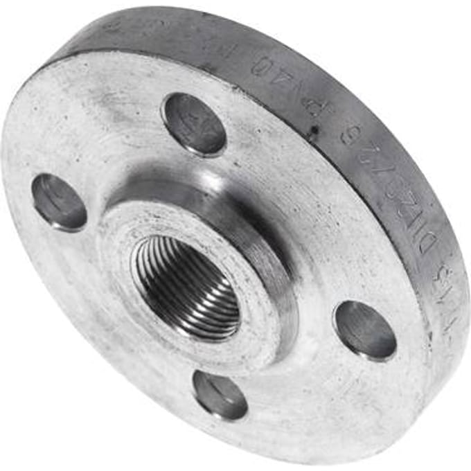 Draadflens DN20-PN40 Rp 3/4'' Verzinkt Staal DIN 2567 En EN 1092-1 (Type 13)