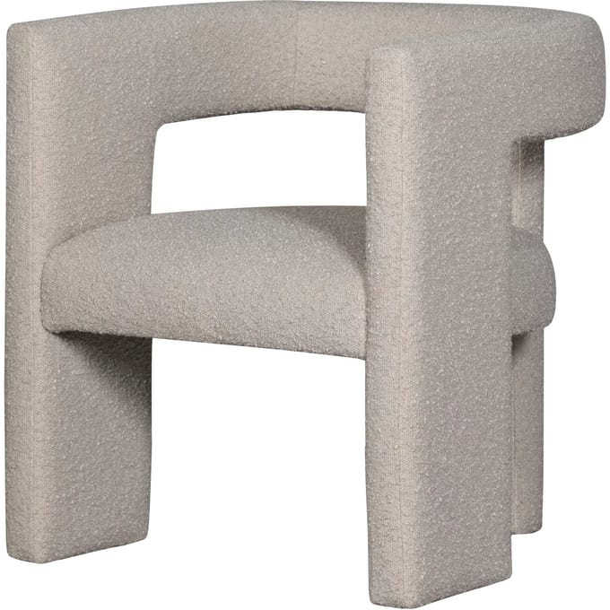 WOOOD Tiwa Fauteuil - Bouclé - Beige - 70x64x64