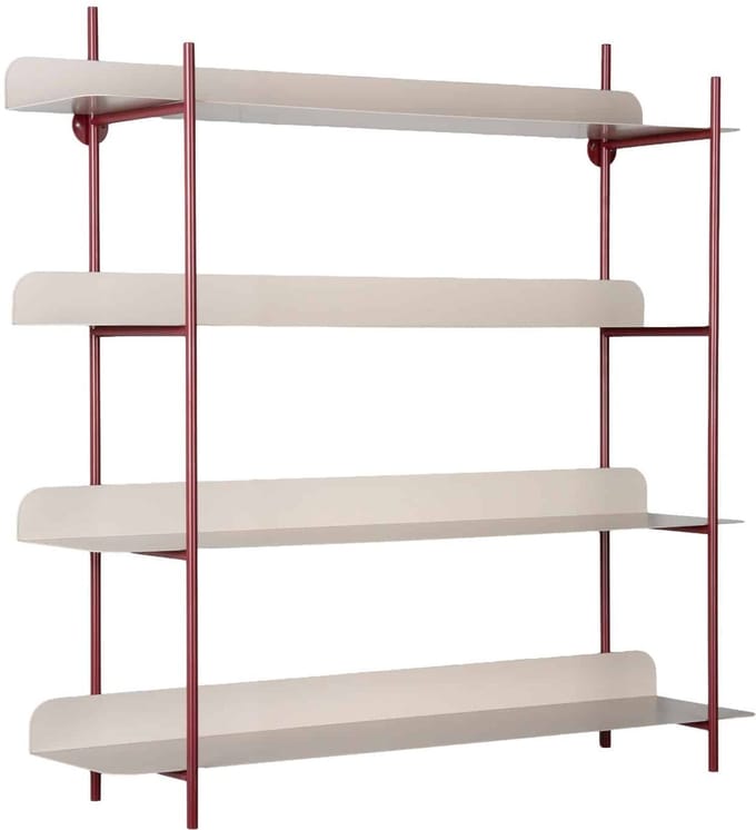 Present Time Wanddecoratie Reina Cuatro - Bordeaux - 60x16x60cm - Modern