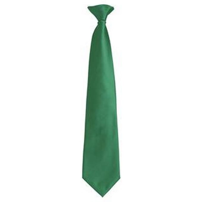 Premier Herenmode "Kleuren" Work Clip On Tie (Smaragd)