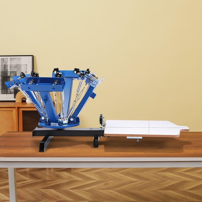 Machine à imprimer par sérigraphie 4 couleurs 1 station
