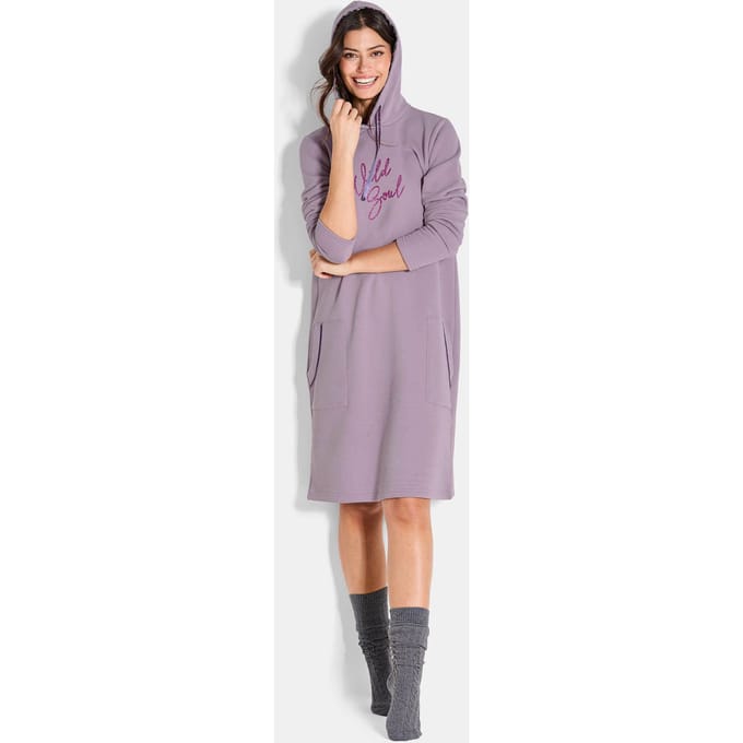Sweatjurk met capuchon - sering - Gr. 24/25 van Goldner Fashion