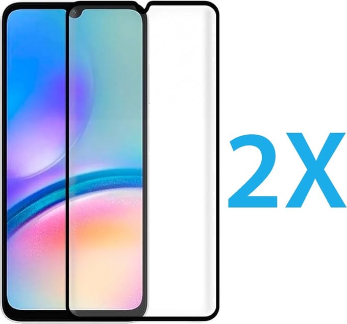 2x Full Cover Screenprotector Geschikt voor: Samsung Galaxy A32 4G - Screen protector - volledige glas - bescherming - beschermglas - ZT Accessoires