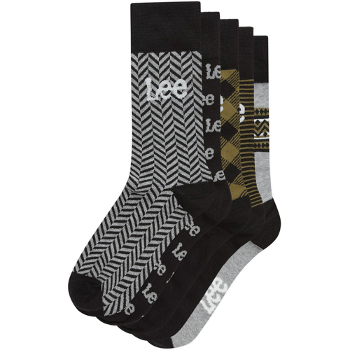 LEE ZYLAR cadeaudoos met sokken - zwart/grijs - 39-42