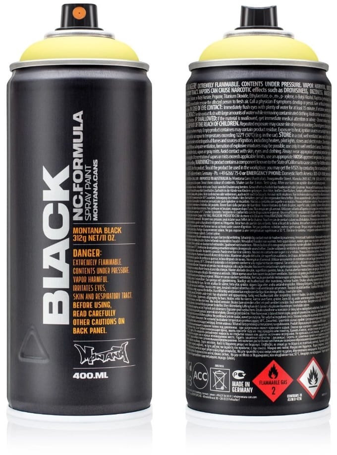 Montana BLACK TR1010 50% Yellow spuitbus 400ml