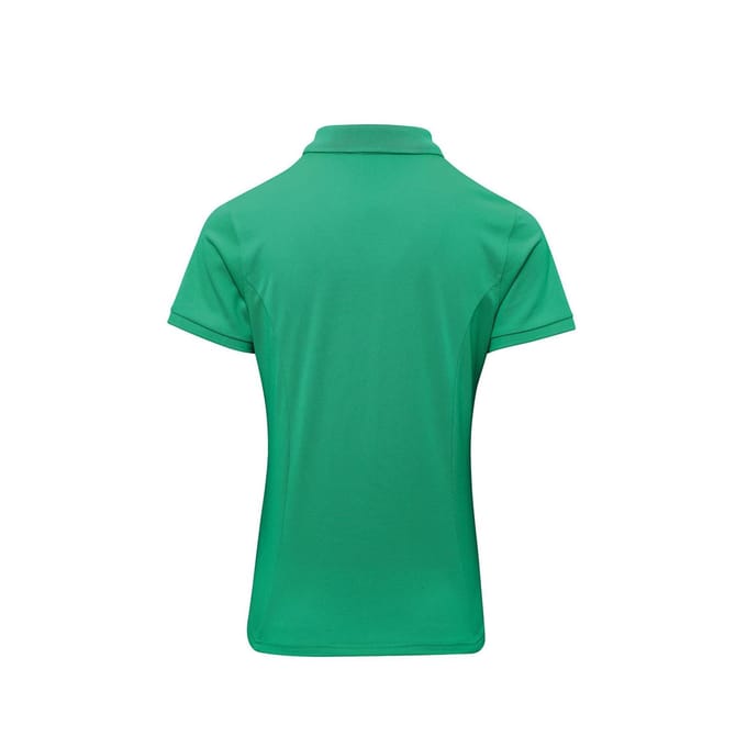 Premier Dames/dames Coolchecker Plus Piqu Polo met CoolPlus (Geel)