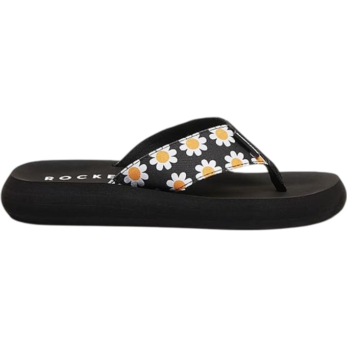 Rocket Dog Dames/Dames Adios Daisy teenslippers (Zwart)