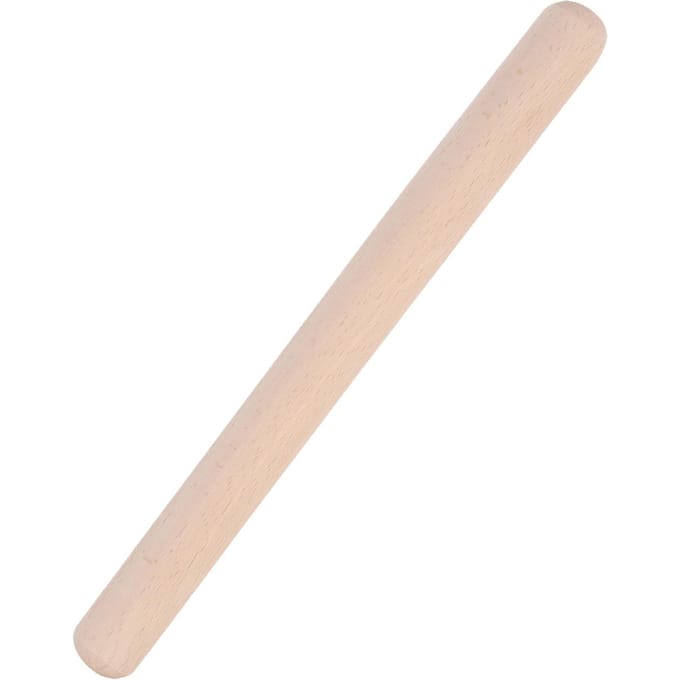 Huis Massief Hout Deegroller Cake Gebak Pizza Deegroller Bakgereedschap Keukengerei 39cm white