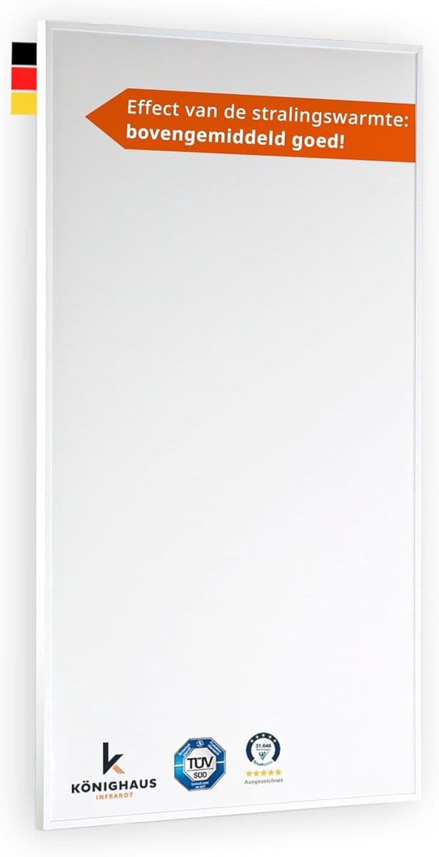 Infrarood Verwarming - Paneel Verwarming - Ruimte Verwarmen - Snelle Warmteafgifte - 800 Watt - Wit