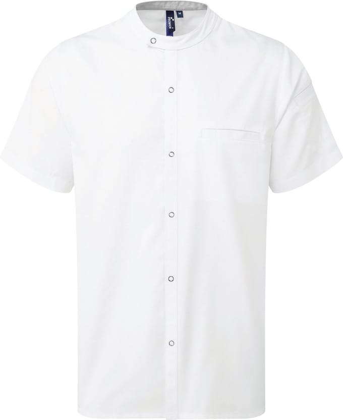 Schort/Tuniek/Werkblouse Heren S Premier White 65% , 35% Katoen