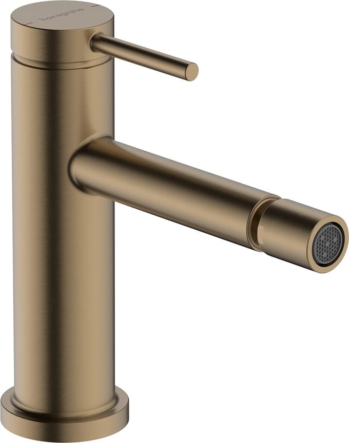 Hansgrohe Tecturis Bidetkraan - eengreeps - met trekwaste - geborsteld brons