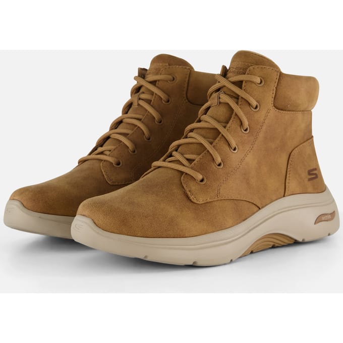 Skechers Go Walk Arch Fit 2.0 Veterboots cognac - Dames - Maat 40