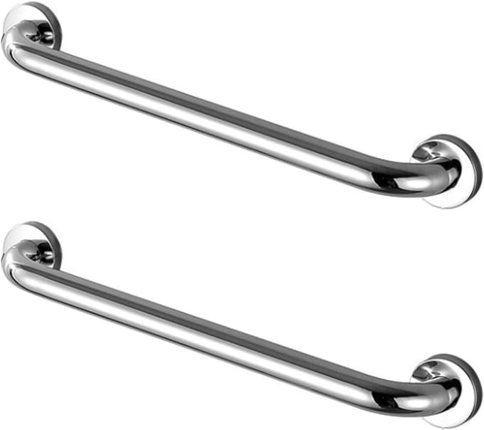 Douche Handgreep - Badkamer Steun - Extra Veiligheid - Roestvrij Staal - 60 cm - Zilverkleurig