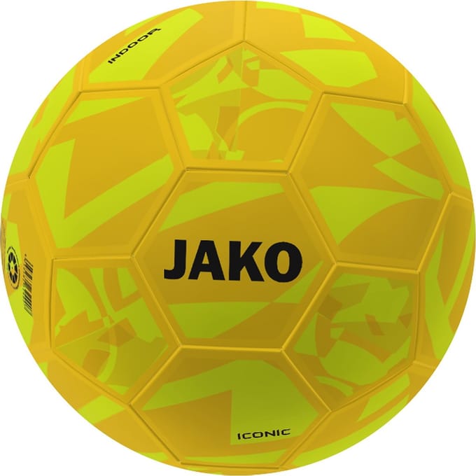 Jako Iconic Voetbal - Fluogeel / Geel | Maat: 5