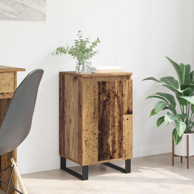vidaXL - Dressoir - Oudhout - 40 - x - 35 - x - 70 - cm - Bewerkt - hout