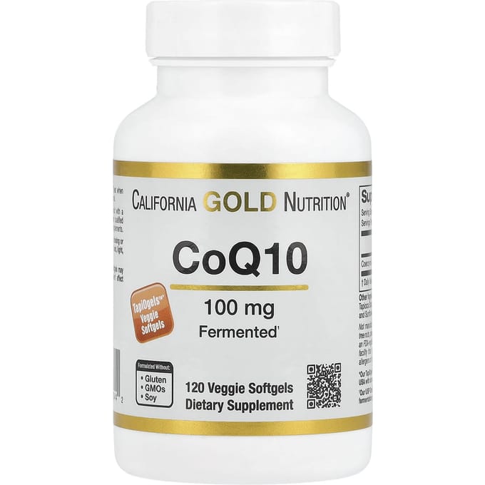 CoQ10, 100 mg, 120 plantaardige zachte capsules