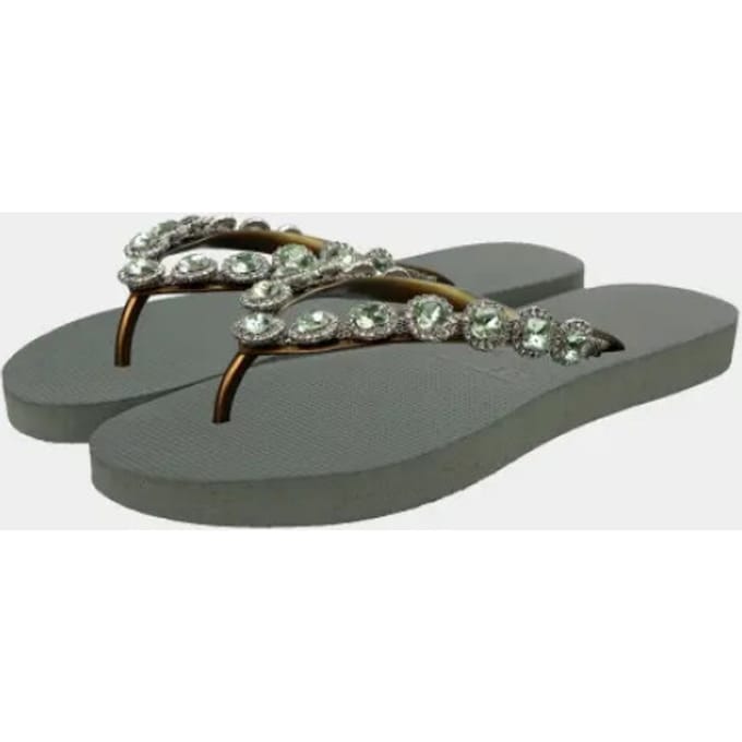 Uzurii Dames Teenslippers White Classic - Blauw - Maat 37/38