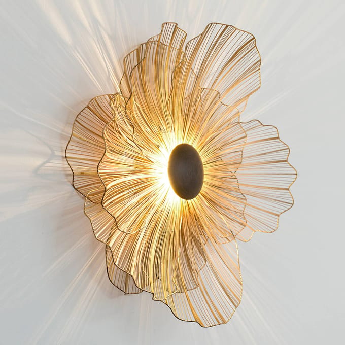 Holländer Wandlamp Tremolo in grote bloemvorm